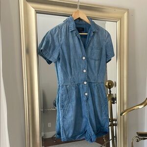 J. Crew Blue Denim Romper